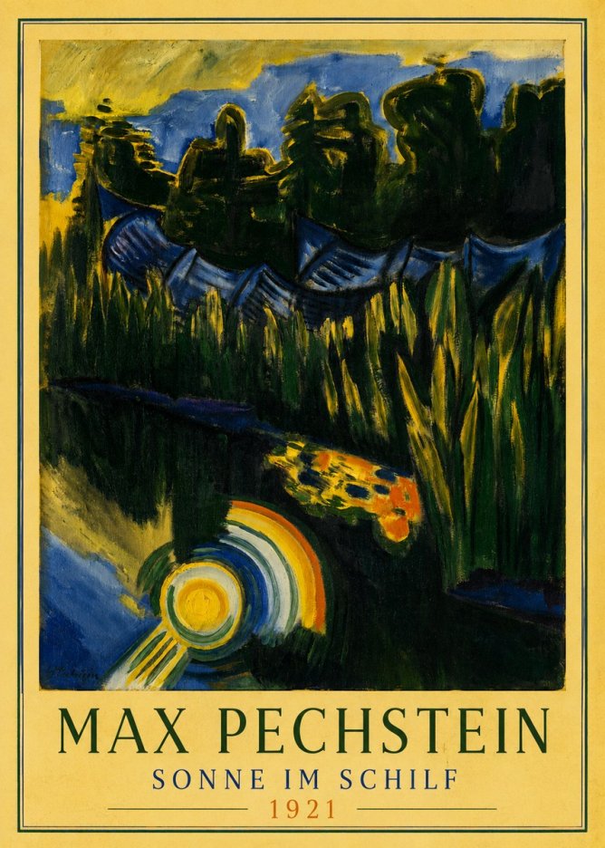 Max Pechstein Sonne Im Schilf No3 - Poster