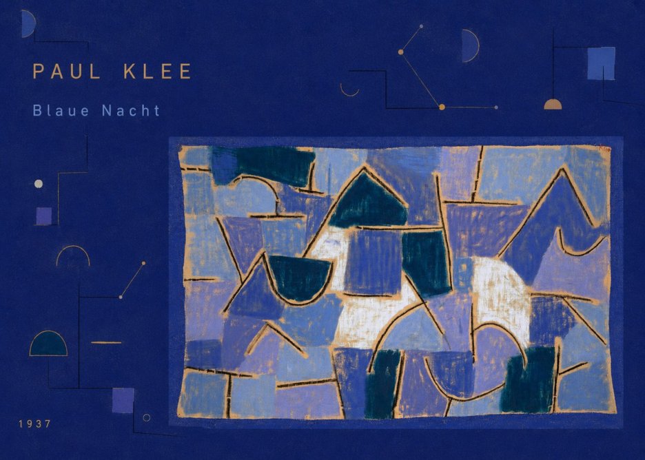 Paul Klee Blaue Nacht No3 - Poster