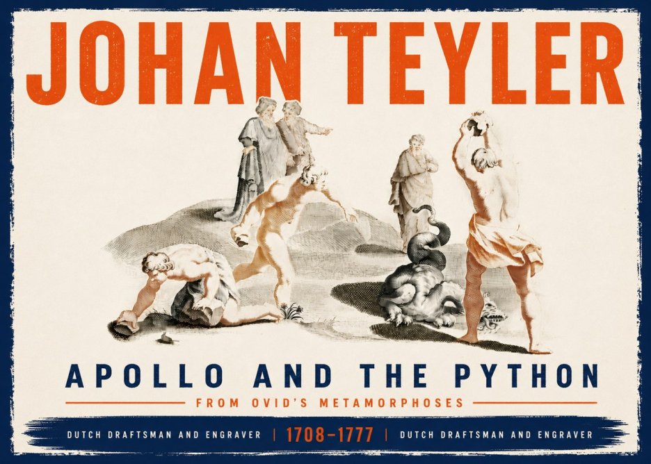Johan Teyler Apollo and the Python No6 - Poster