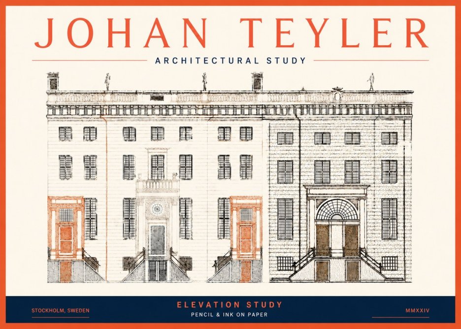 Johan Teyler Elevation Study No5 - Poster