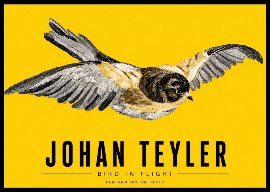 Johan Teyler Bird in Flight I No3 - Poster
