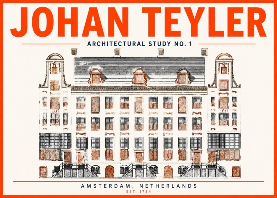 Johan Teyler Architectural Study No. 1 I No3 - Poster