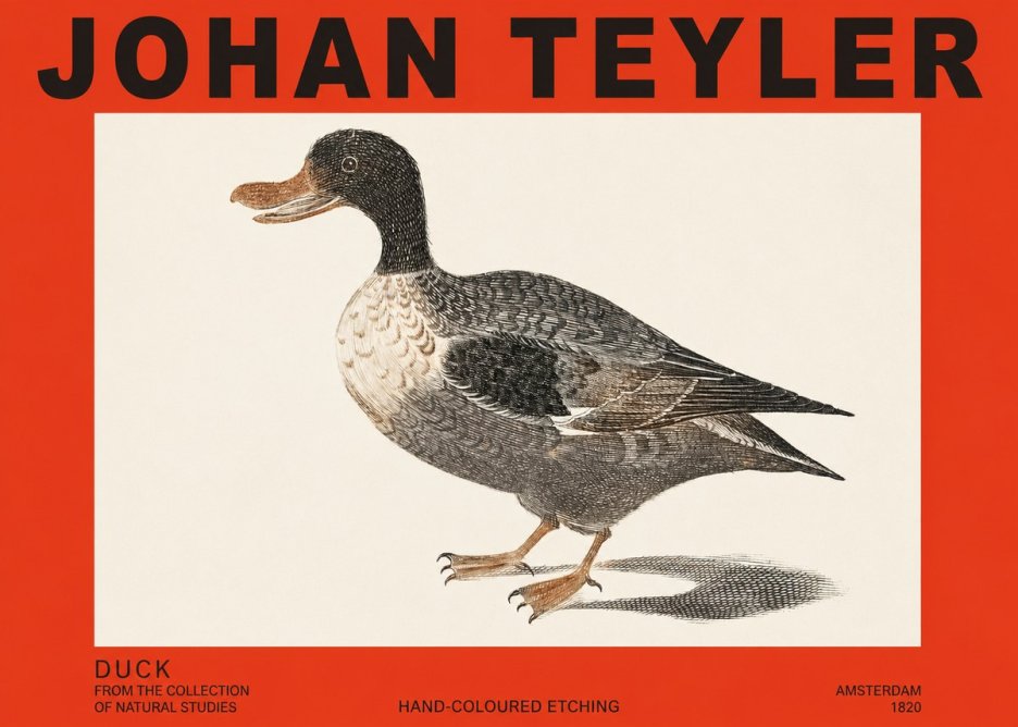 Johan Teyler Duck I No2 - Poster