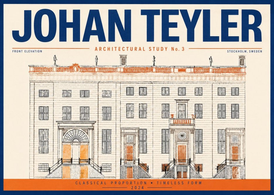 Johan Teyler Architectural Study VI No4 - Poster