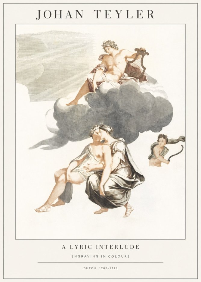 Johan Teyler Allegory of Music and Love No2 - Poster