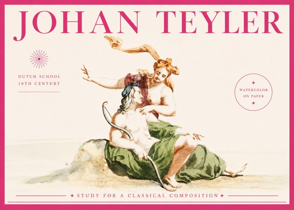 Johan Teyler Study for a Classical Composition No5 - Poster
