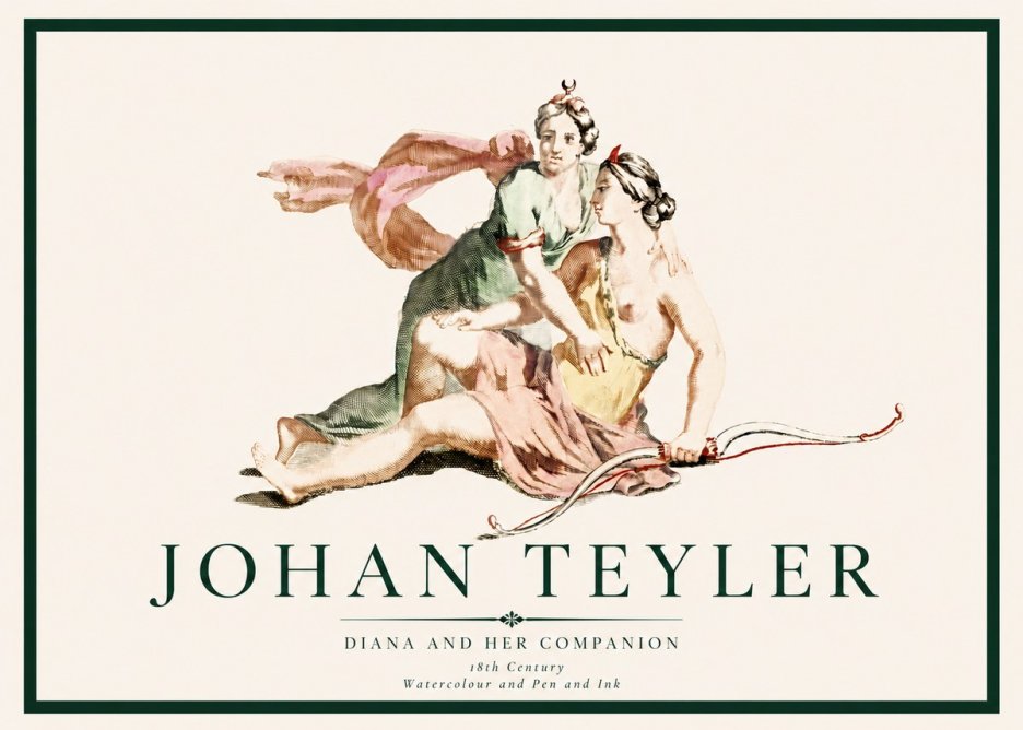 Johan Teyler Diana and Her Companion No3 - Poster