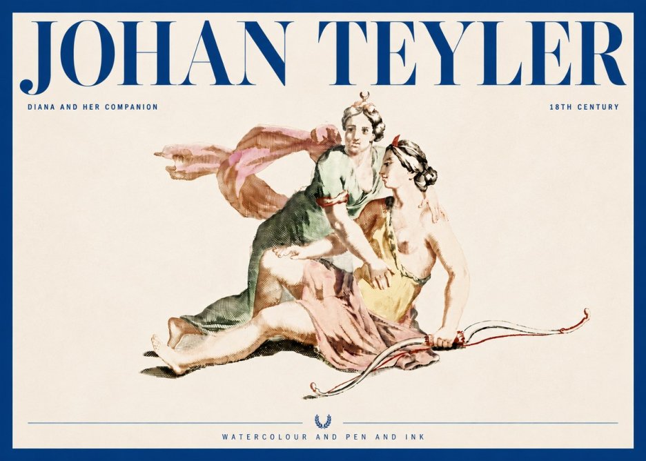 Johan Teyler Diana and Her Companion No4 - Poster