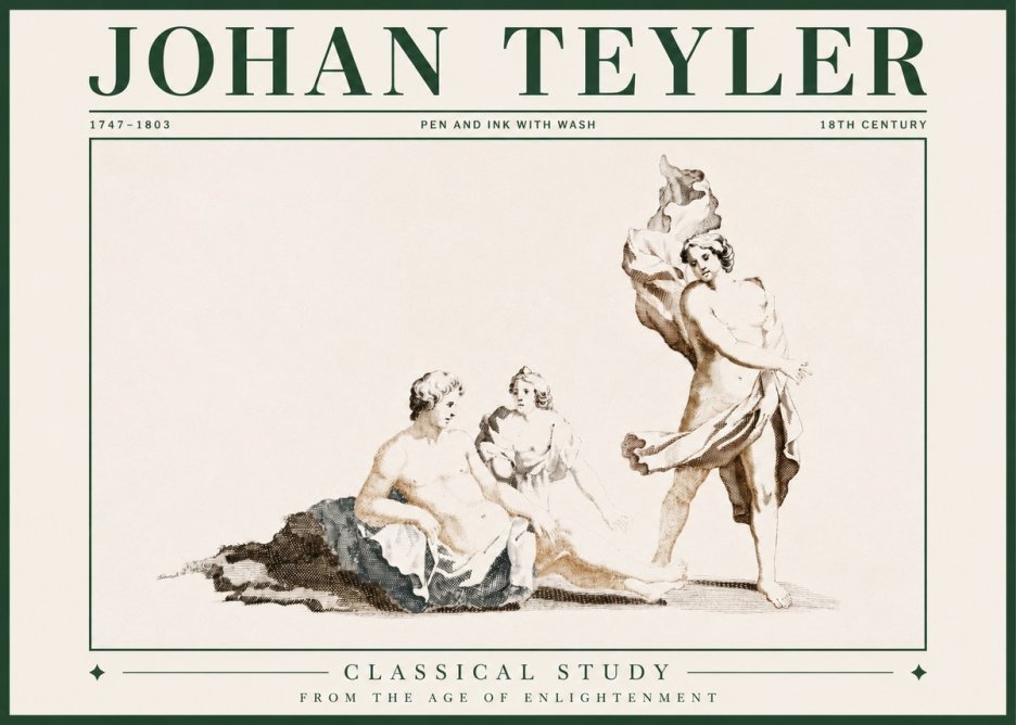 Johan Teyler Classical Study I No3 - Poster