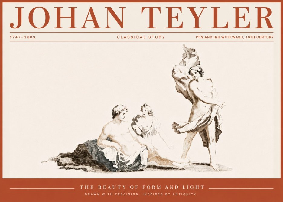 Johan Teyler Classical Study I No6 - Poster
