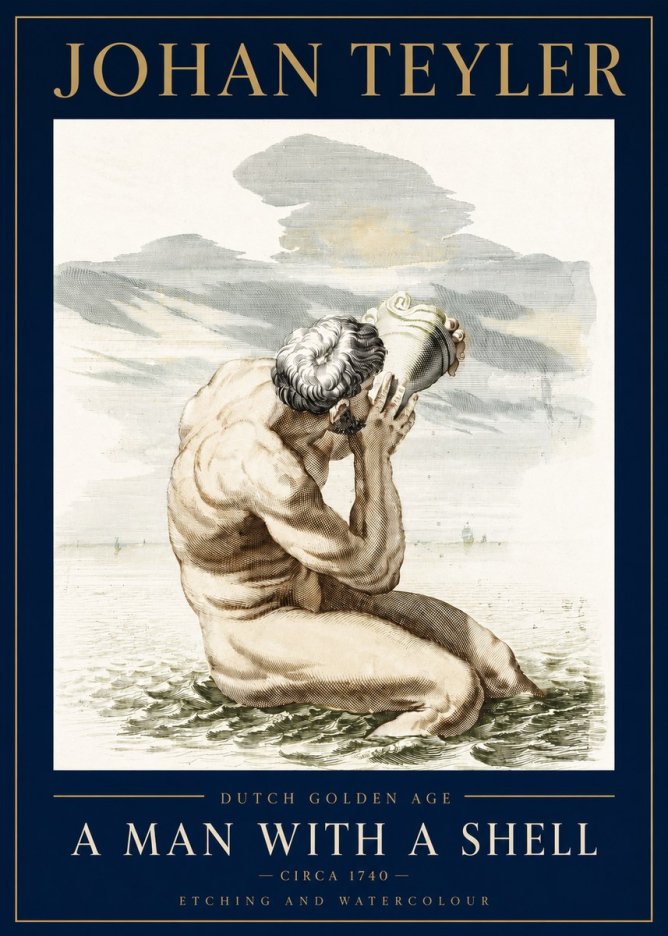 Johan Teyler A Man with a Shell No3 - Poster