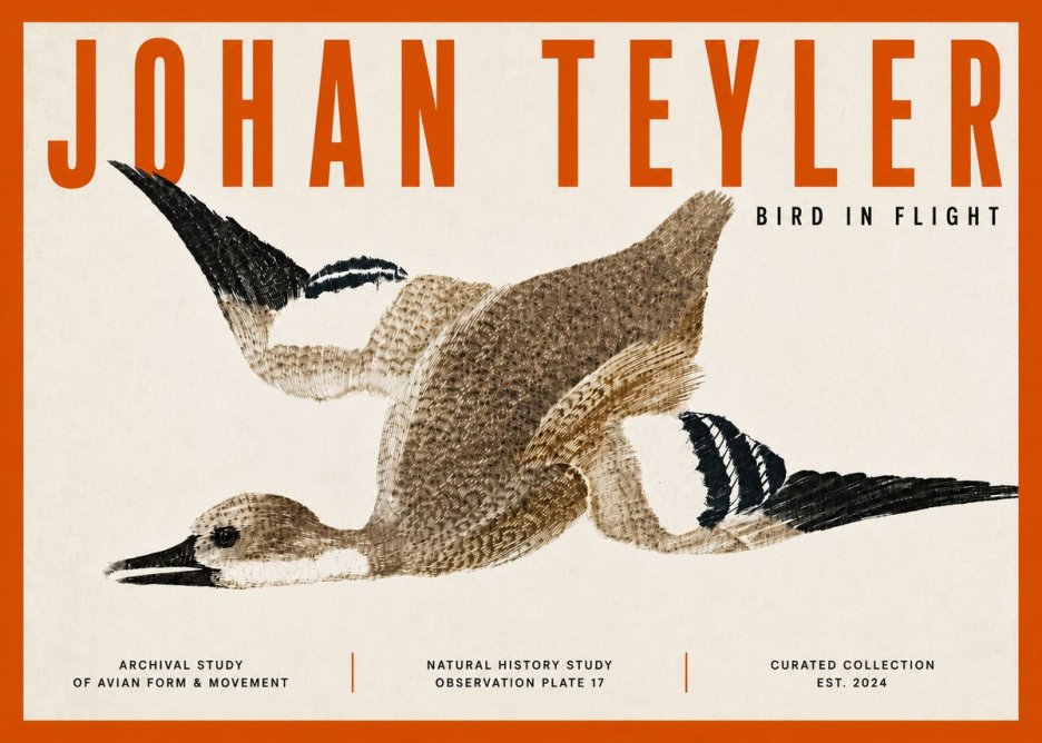 Johan Teyler Bird in Flight II No5 - Poster