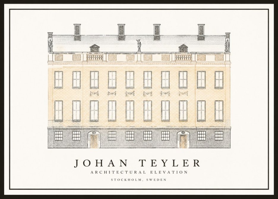 Johan Teyler Architectural Elevation No1 - Poster