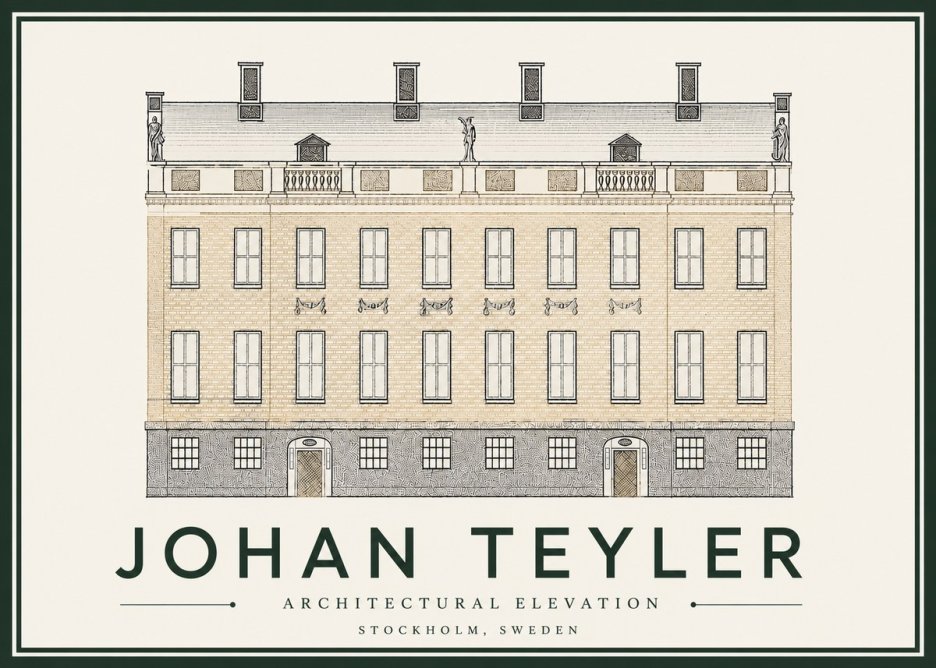 Johan Teyler Architectural Elevation No4 - Poster
