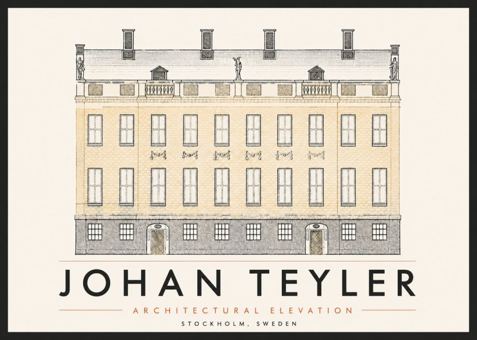 Johan Teyler Architectural Elevation No6 - Poster
