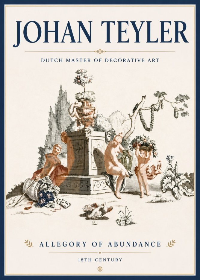 Johan Teyler Allegory of Abundance No5 - Poster