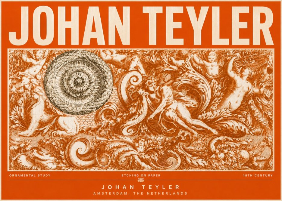 Johan Teyler Ornamental Study No6 - Poster