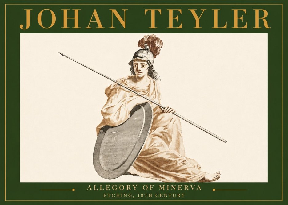 Johan Teyler Allegory of Minerva No4 - Poster