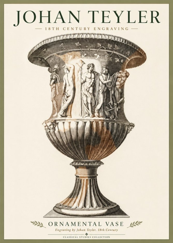 Johan Teyler Ornamental Vase II No4 - Poster