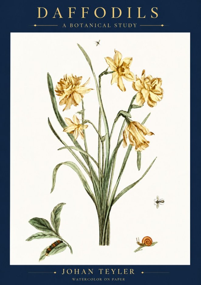 Johan Teyler Daffodils No6 - Poster