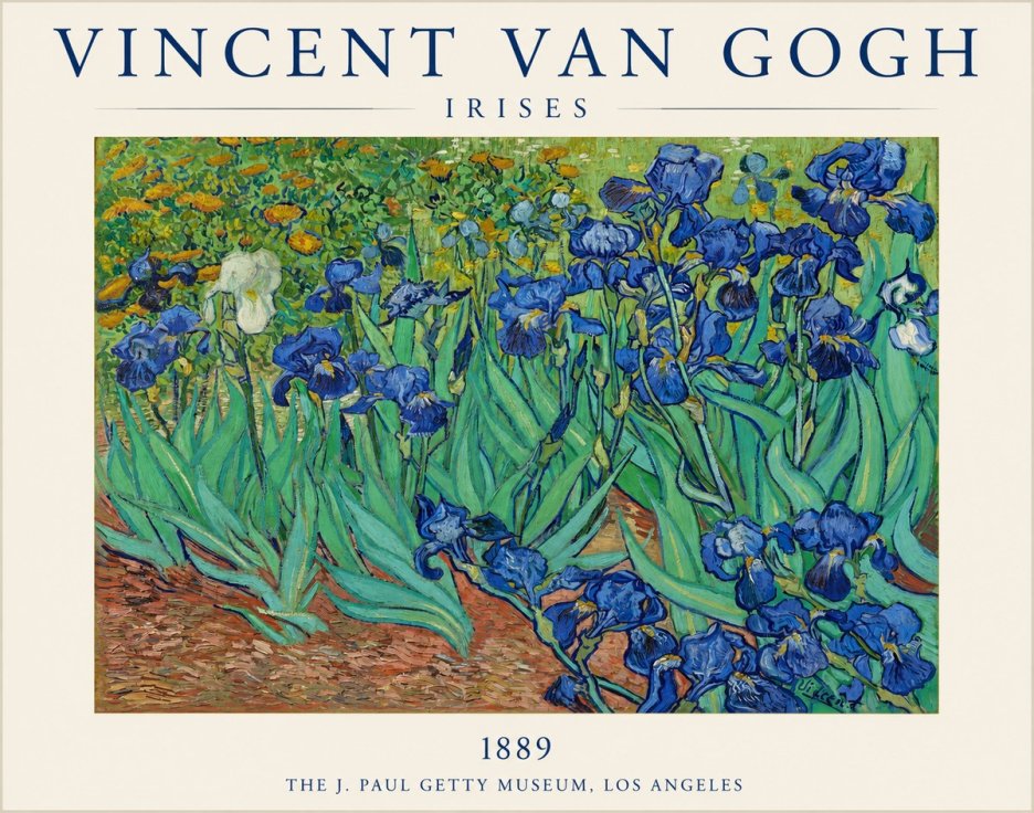 Van Gogh Irises I No1 - Poster