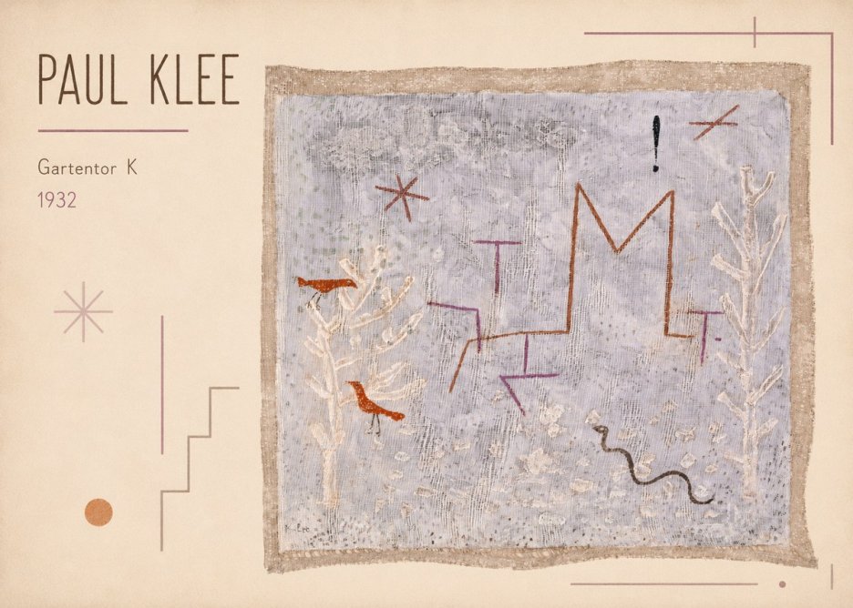 Paul Klee Gartentor K No1 - Poster