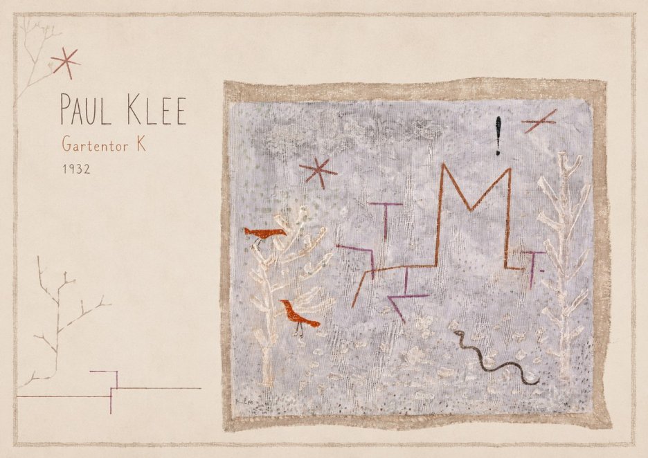 Paul Klee Gartentor K No6 - Poster