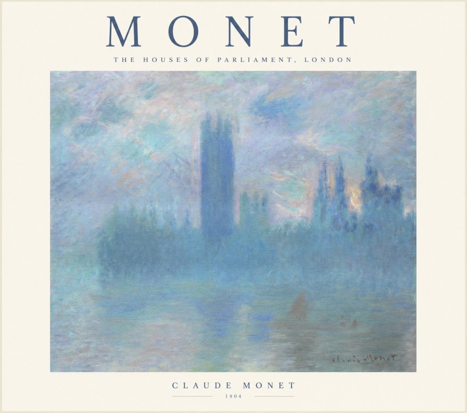 Monet The Houses of Parliament, London I No1 - Poster
