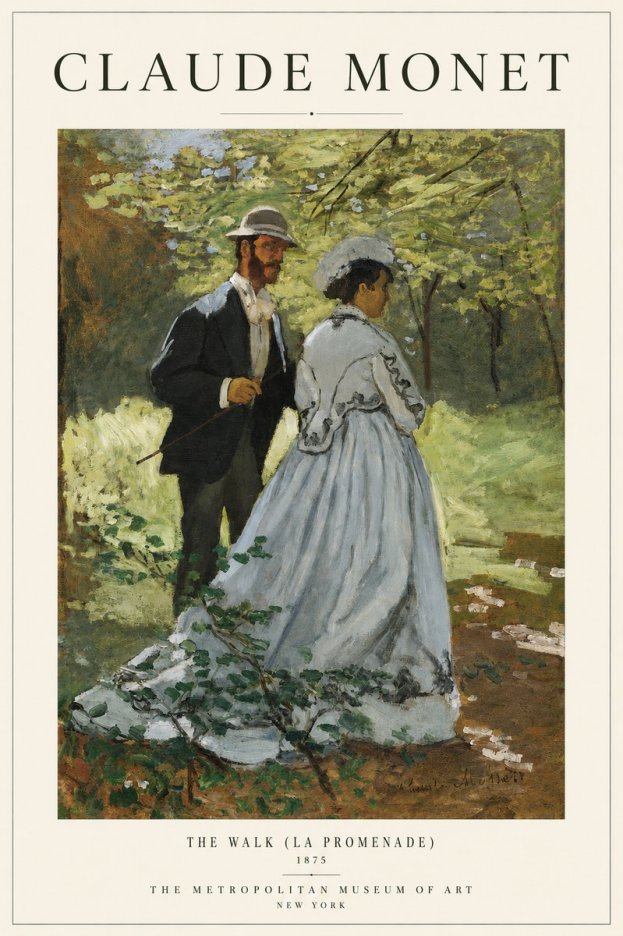 Monet The Walk (La Promenade) No3 - Poster