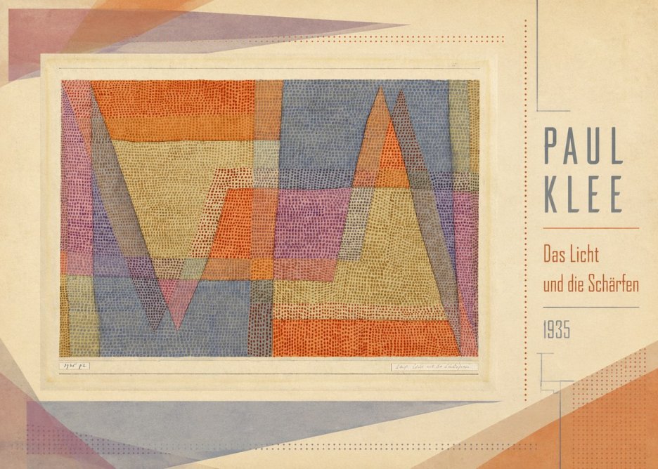 Paul Klee Das Licht Und Die Schärfen No3 - Poster