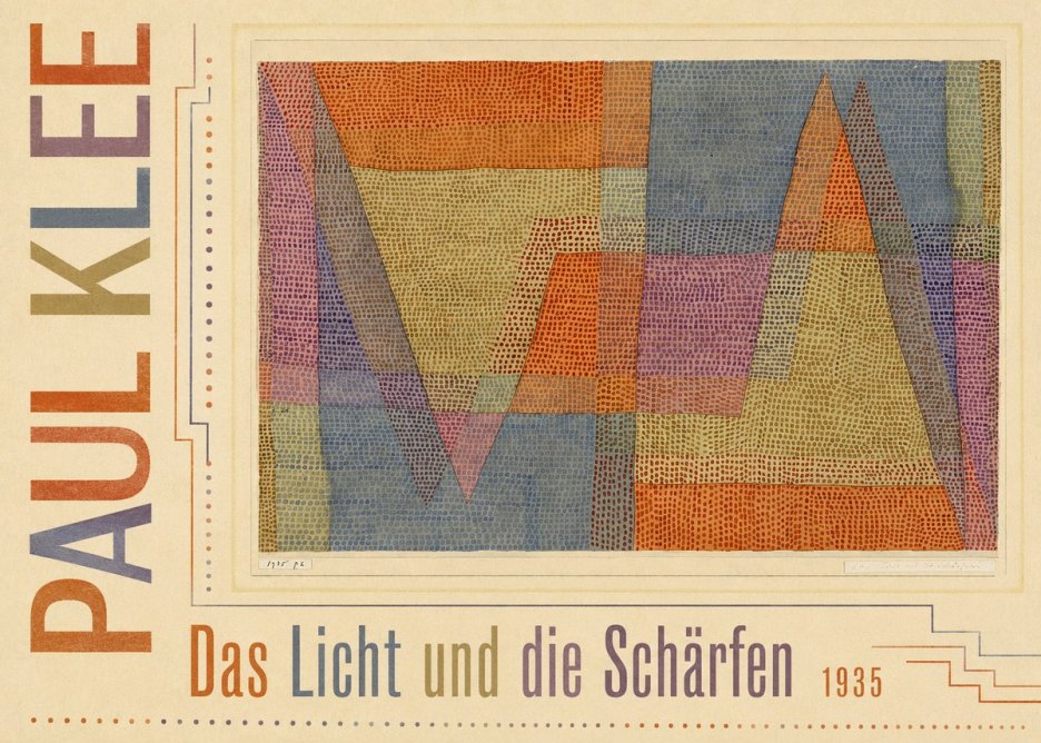 Paul Klee Das Licht Und Die Schärfen No5 - Poster