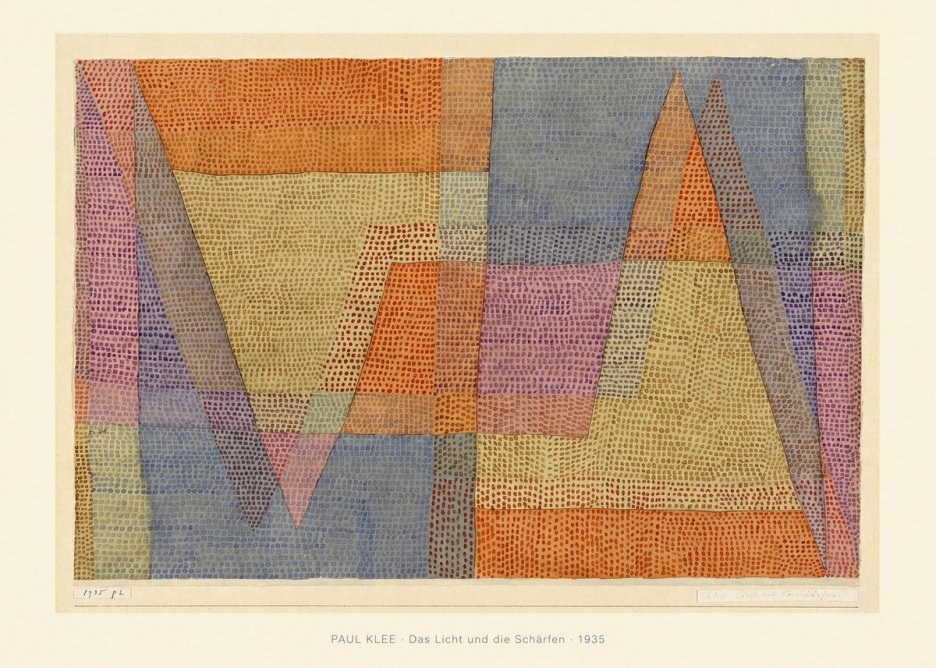Paul Klee Das Licht Und Die Schärfen No6 - Poster