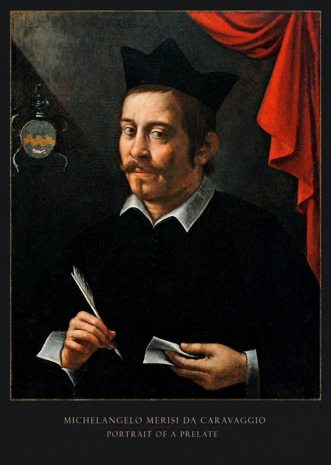 Michelangelo Merisi da Caravaggio Portrait of a Prelate No5 - Poster