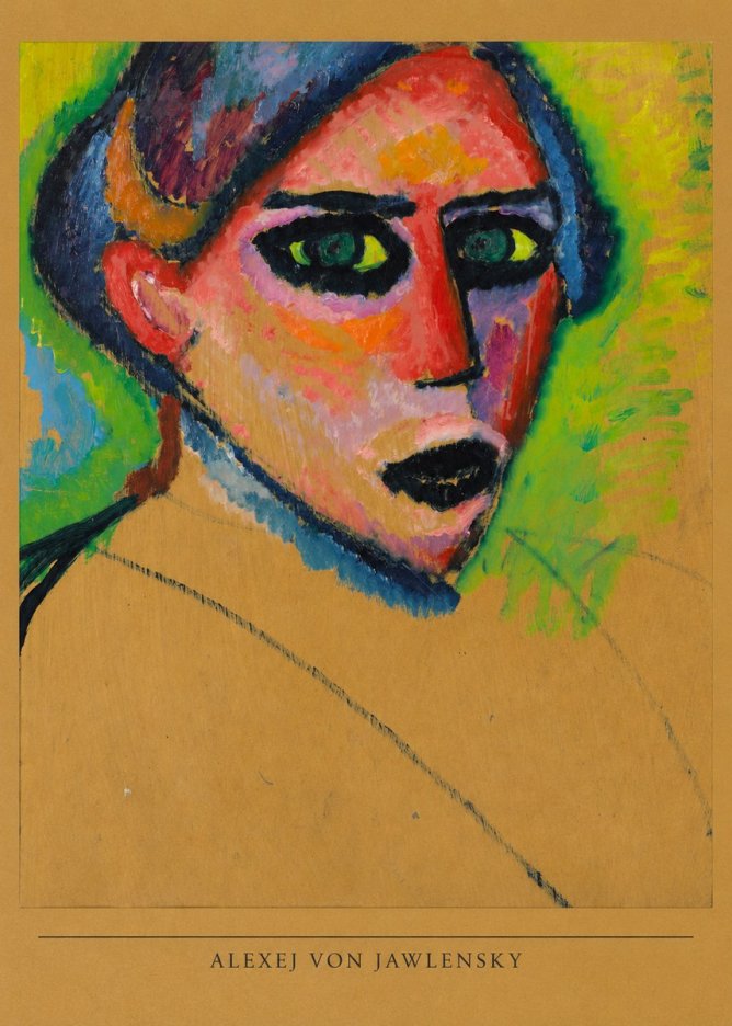 Alexej von Jawlensky Expressionist Head No6 - Poster