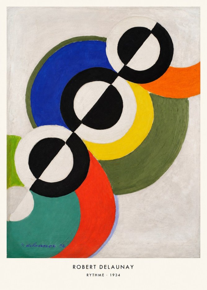 Robert Delaunay Rythme, 1934 No6 - Poster