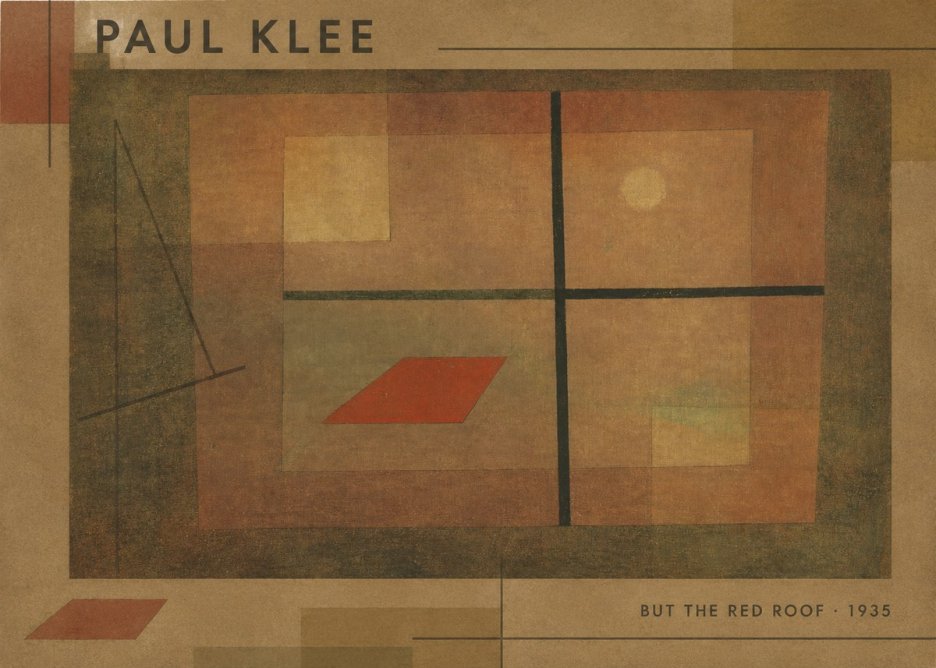 Paul Klee But the Red Roof No6 - Poster