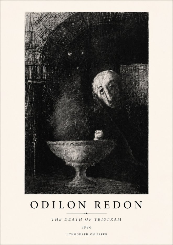 Odilon Redon The Death of Tristram No5 - Poster