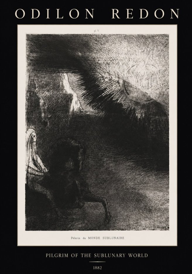 Odilon Redon Pèlerin Du Monde Sublunaire No1 - Poster