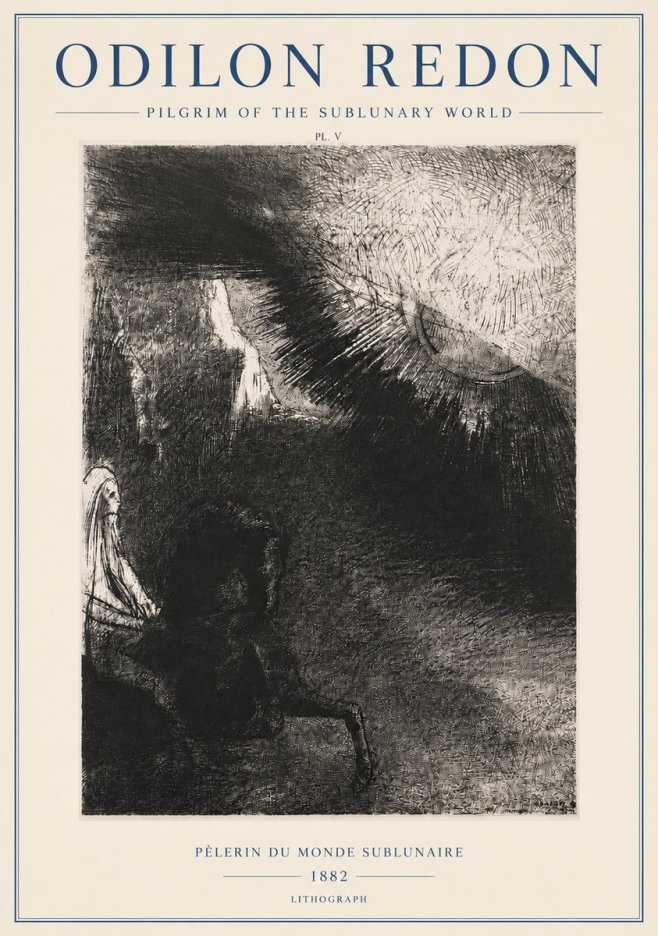 Odilon Redon Pèlerin Du Monde Sublunaire No3 - Poster