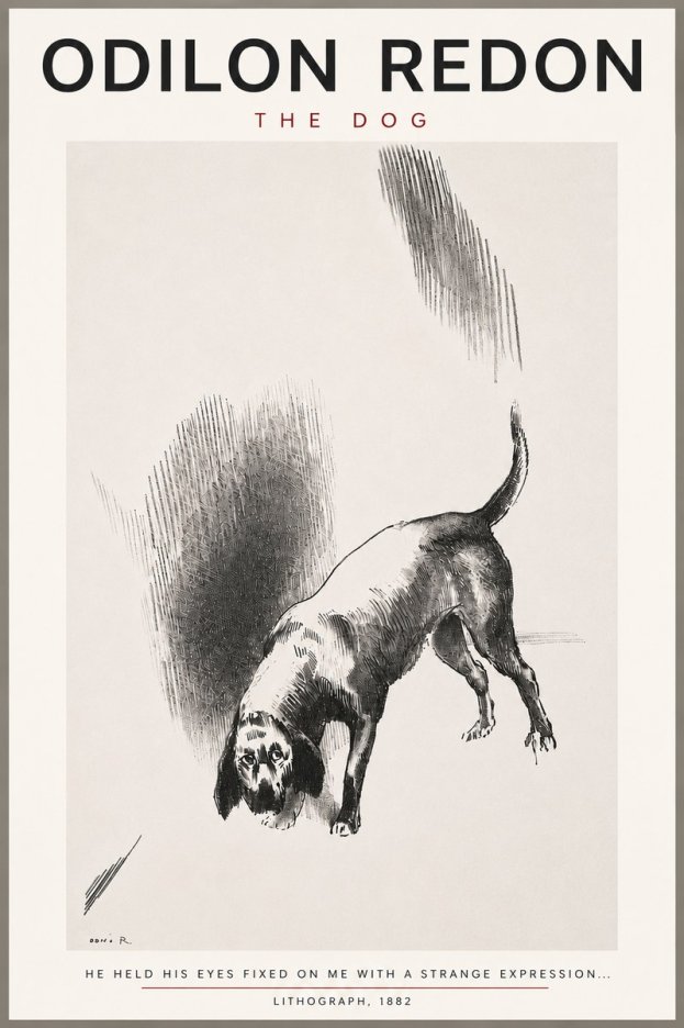 Odilon Redon The Dog No4 - Poster
