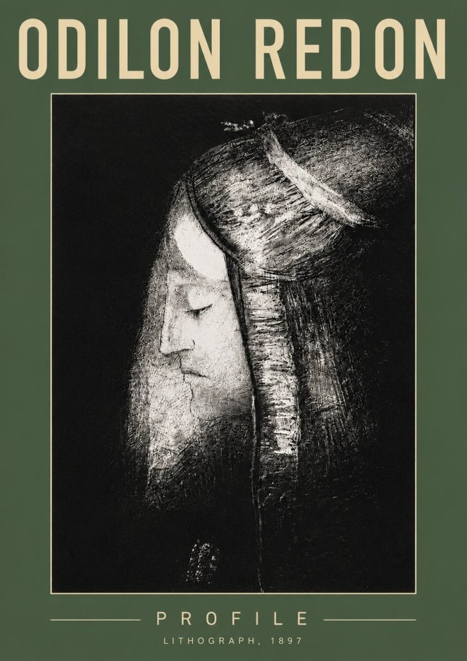 Odilon Redon Profile No5 - Poster