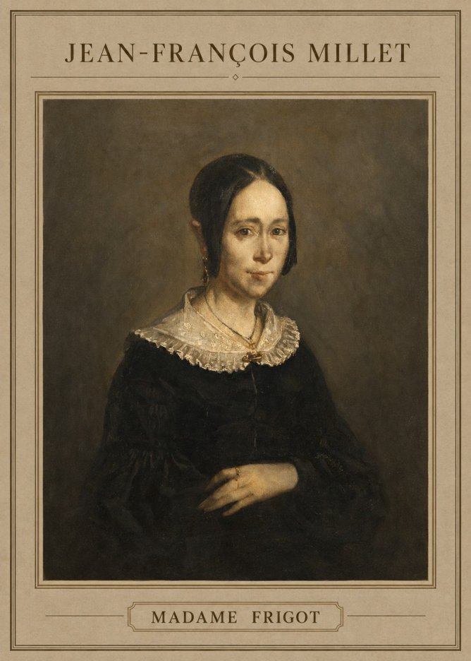 Jean-François Millet Madame Frigot No4 - Poster