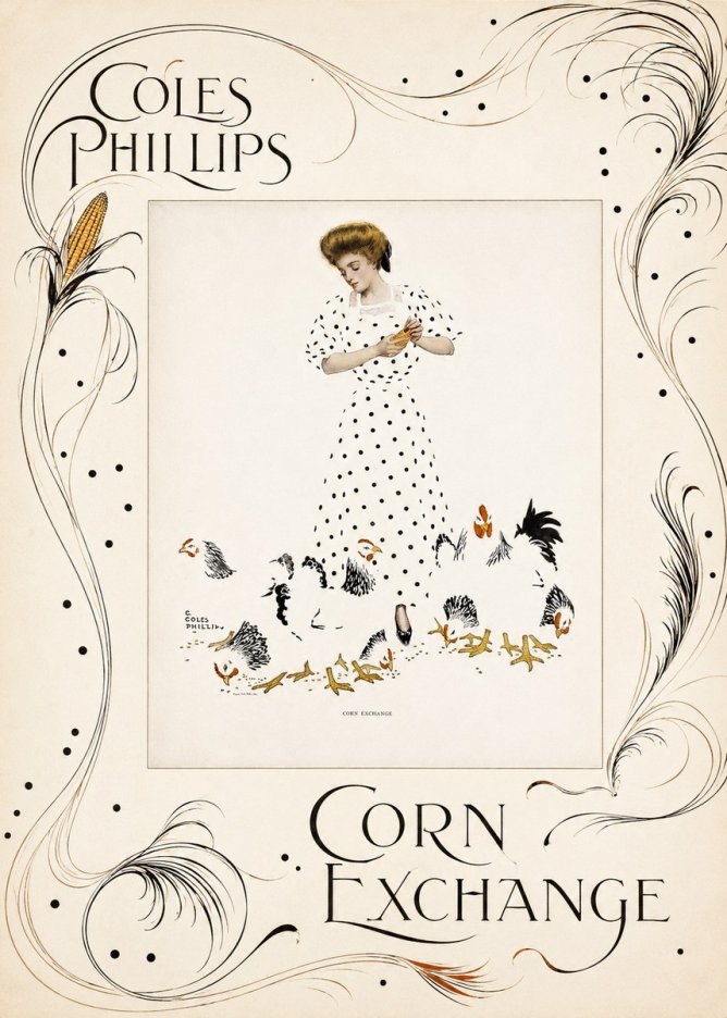 Coles Phillips Corn Exchange No2 - Poster