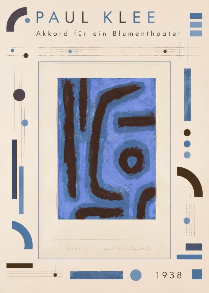 Paul Klee Akkord Für Ein Blumentheater No4 - Poster