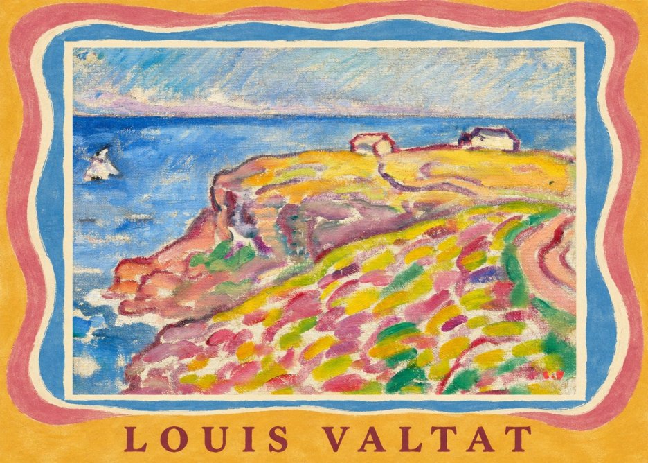 Louis Valtat Coastal Landscape with Bather No3 - Poster