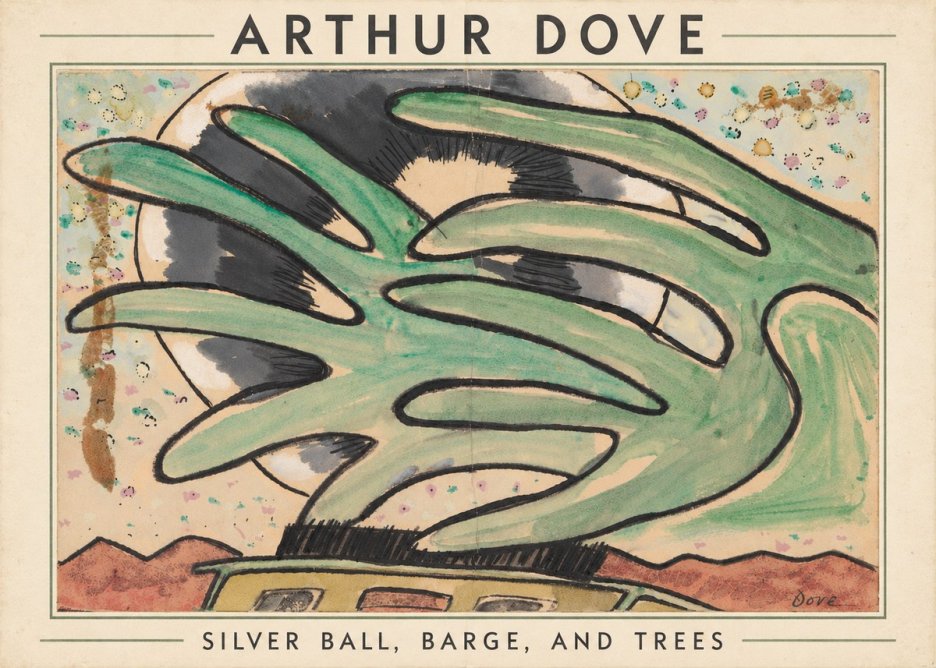 Arthur Dove Silver Ball, Barge, and Trees No5 - Poster