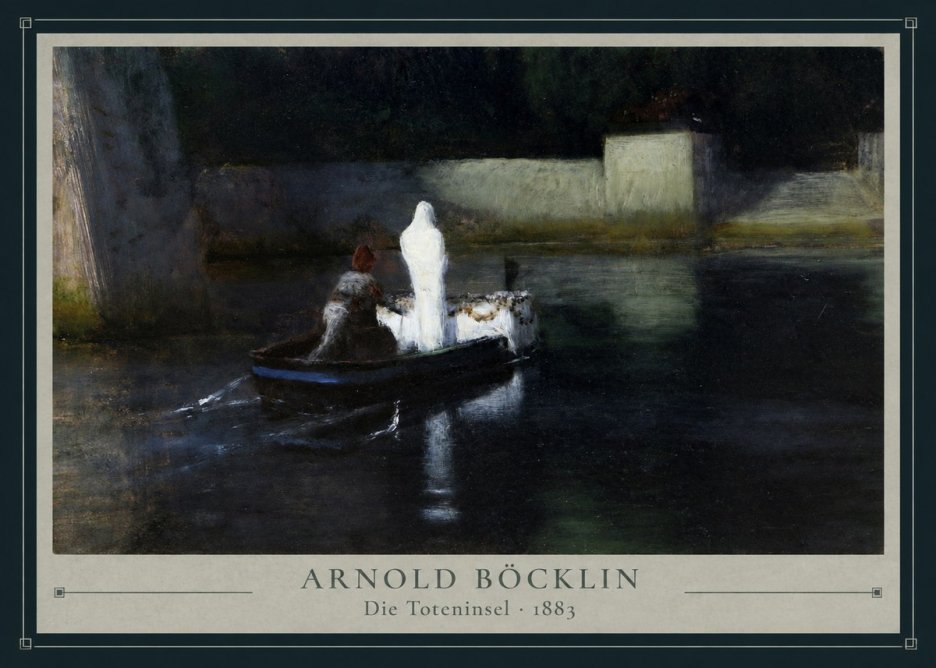 Arnold Böcklin Die Toteninsel III No3 - Poster