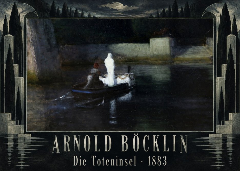 Arnold Böcklin Die Toteninsel III No5 - Poster