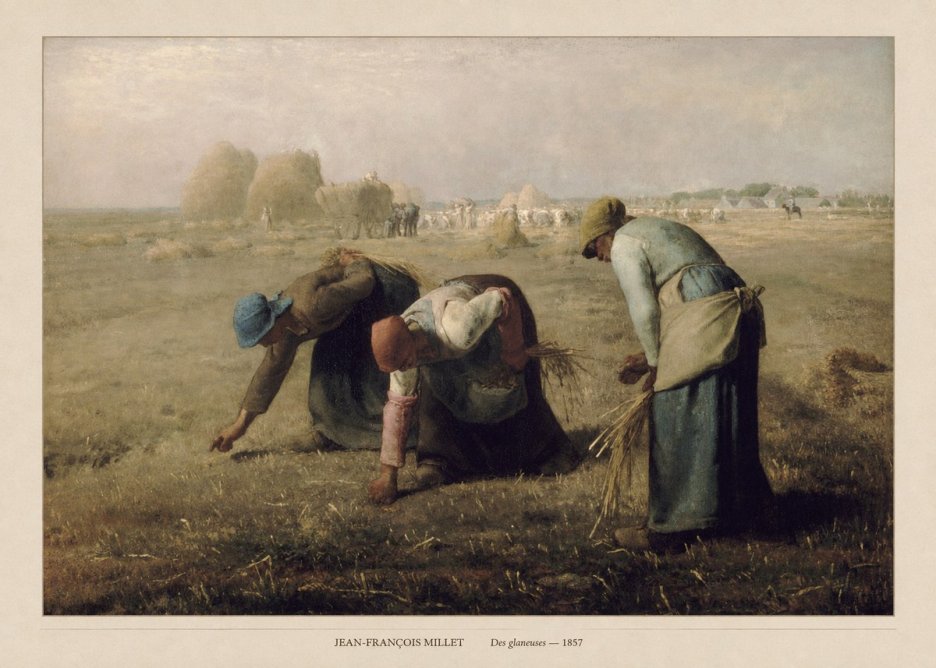 Jean-François Millet Des Glaneuses No6 - Poster