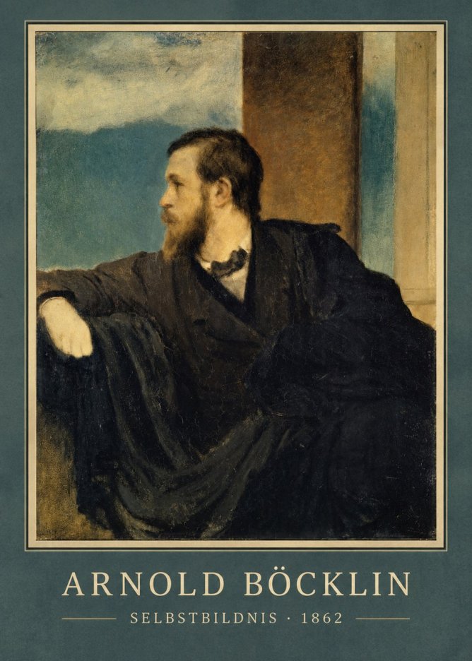 Arnold Böcklin Selbstbildnis No3 - Poster